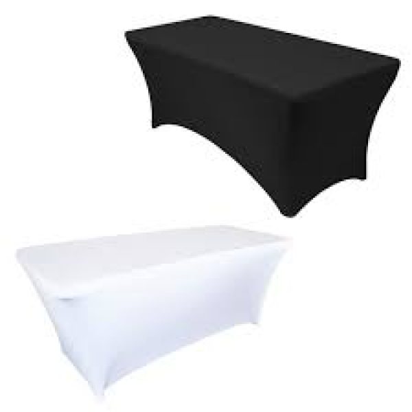 Housse noire table rectangle