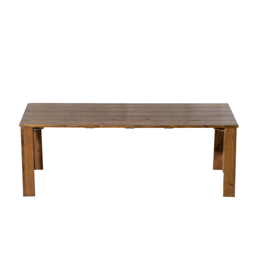 Table en bois champêtre 220*100 cm (6 à 8 pers) – Image 5