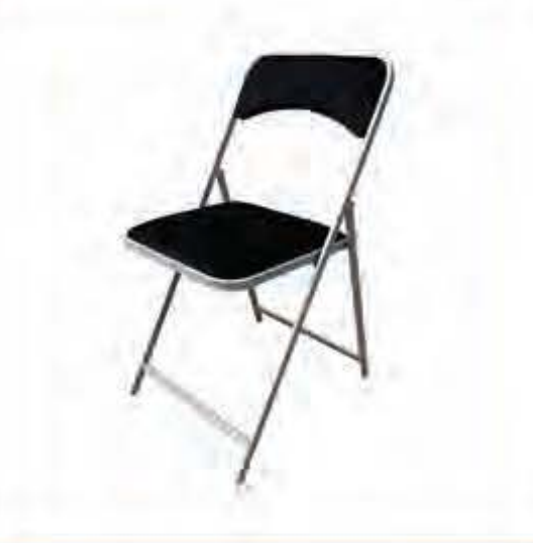 Chaise en velour noir