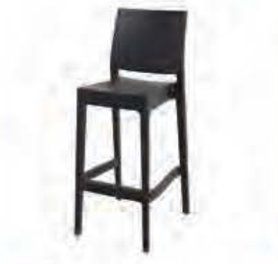 Chaise haute noire